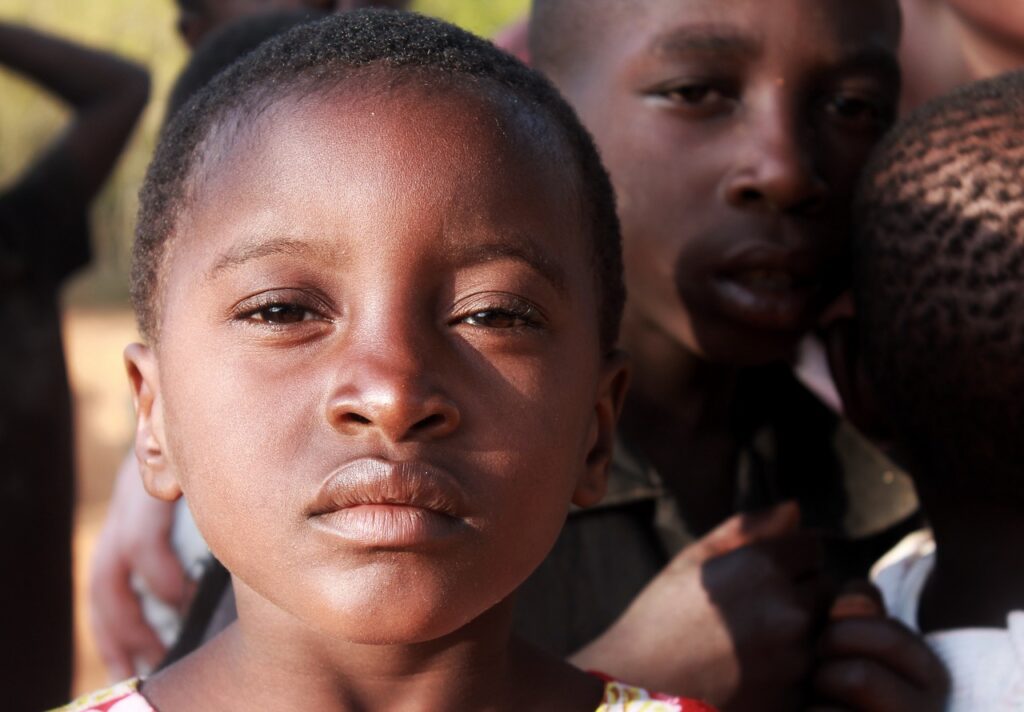 child, face, african